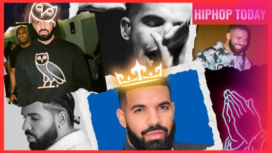 Collage featuring Drake, the King of Hip Hop
