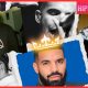 Collage featuring Drake, the King of Hip Hop