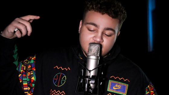 man singing