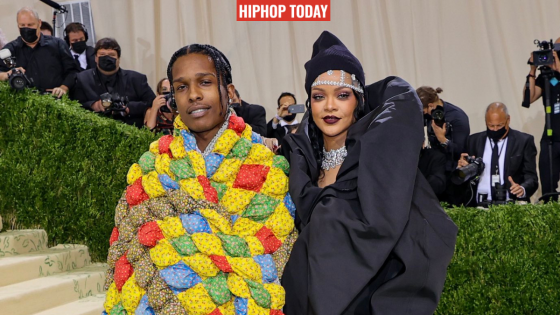 a$ap rocky and rihanna at met gala